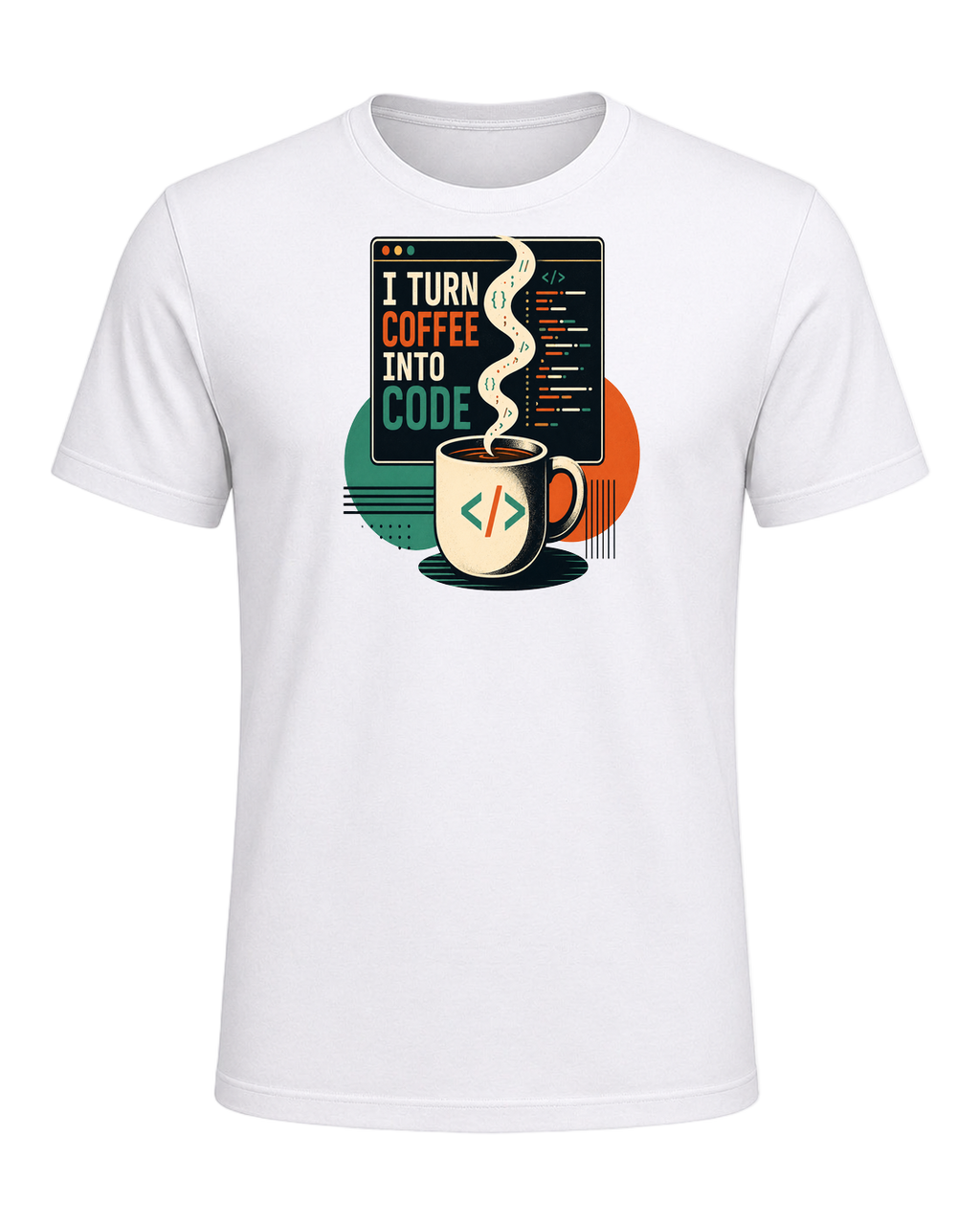 Coffee + Programmer — White