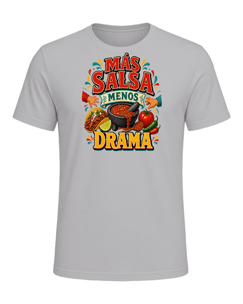 MÁS SALSA MENOS DRAMA — Athletic Heather