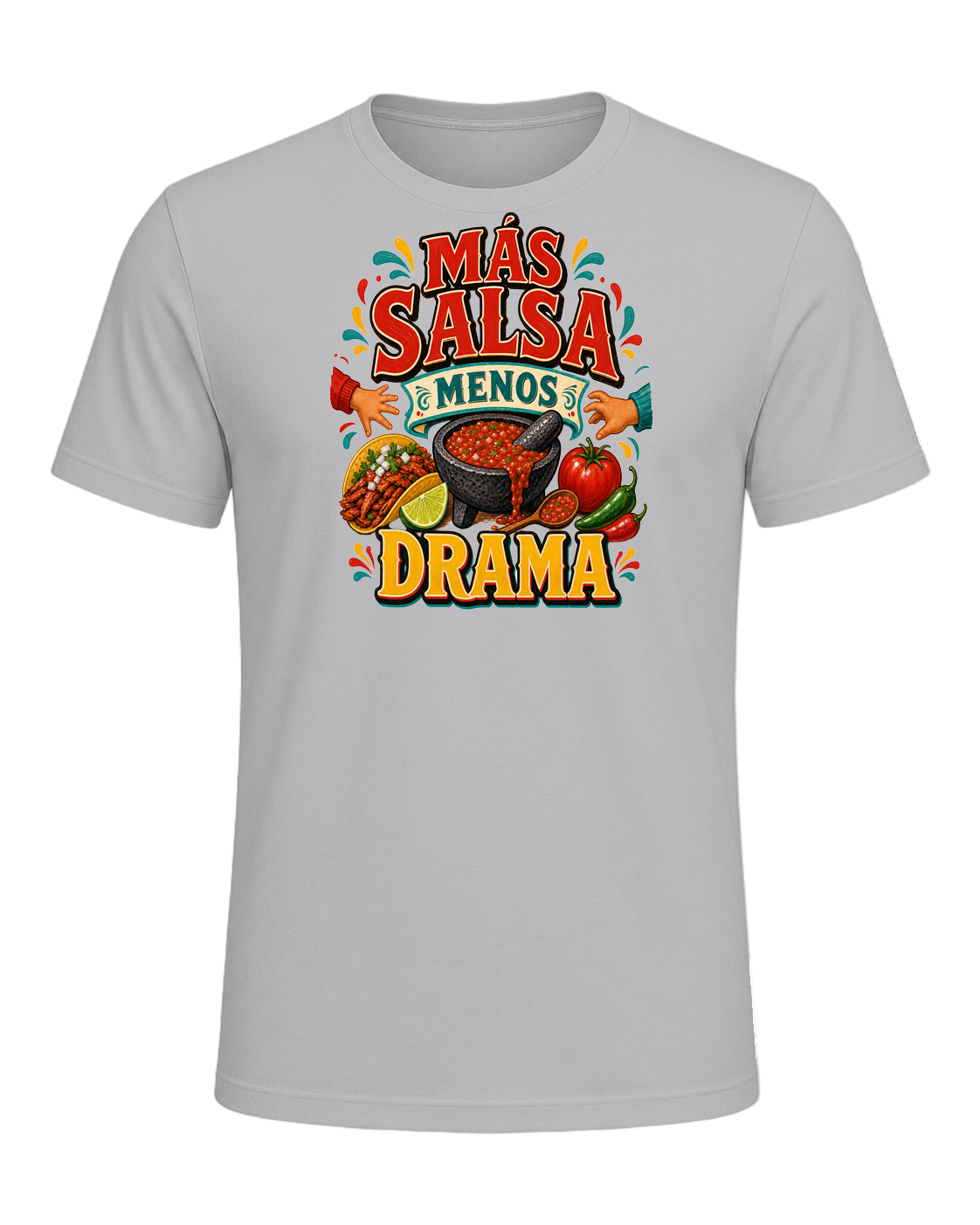 MÁS SALSA MENOS DRAMA — Athletic Heather