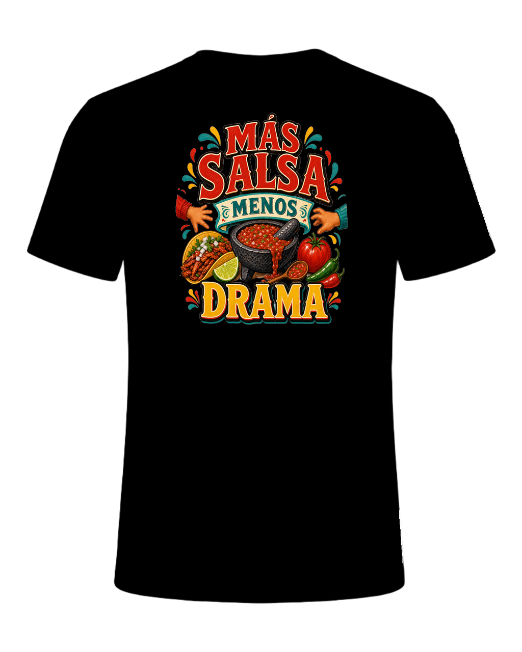 MÁS SALSA MENOS DRAMA — Black