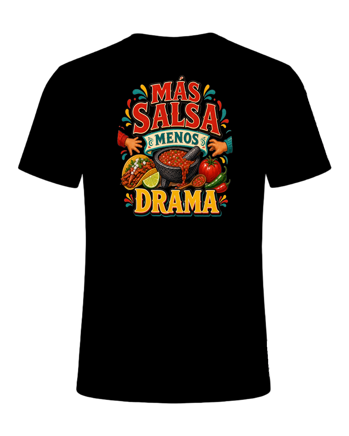MÁS SALSA MENOS DRAMA — Black