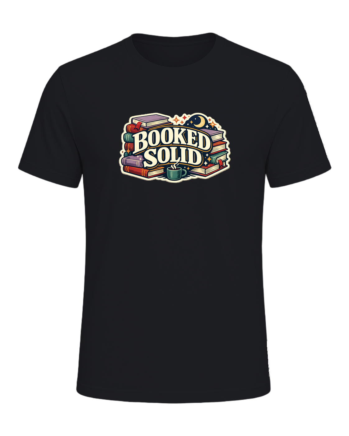 Booked Solid Tee — Vintage Black