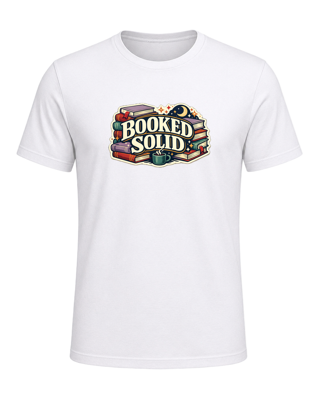 Booked Solid Tee — White