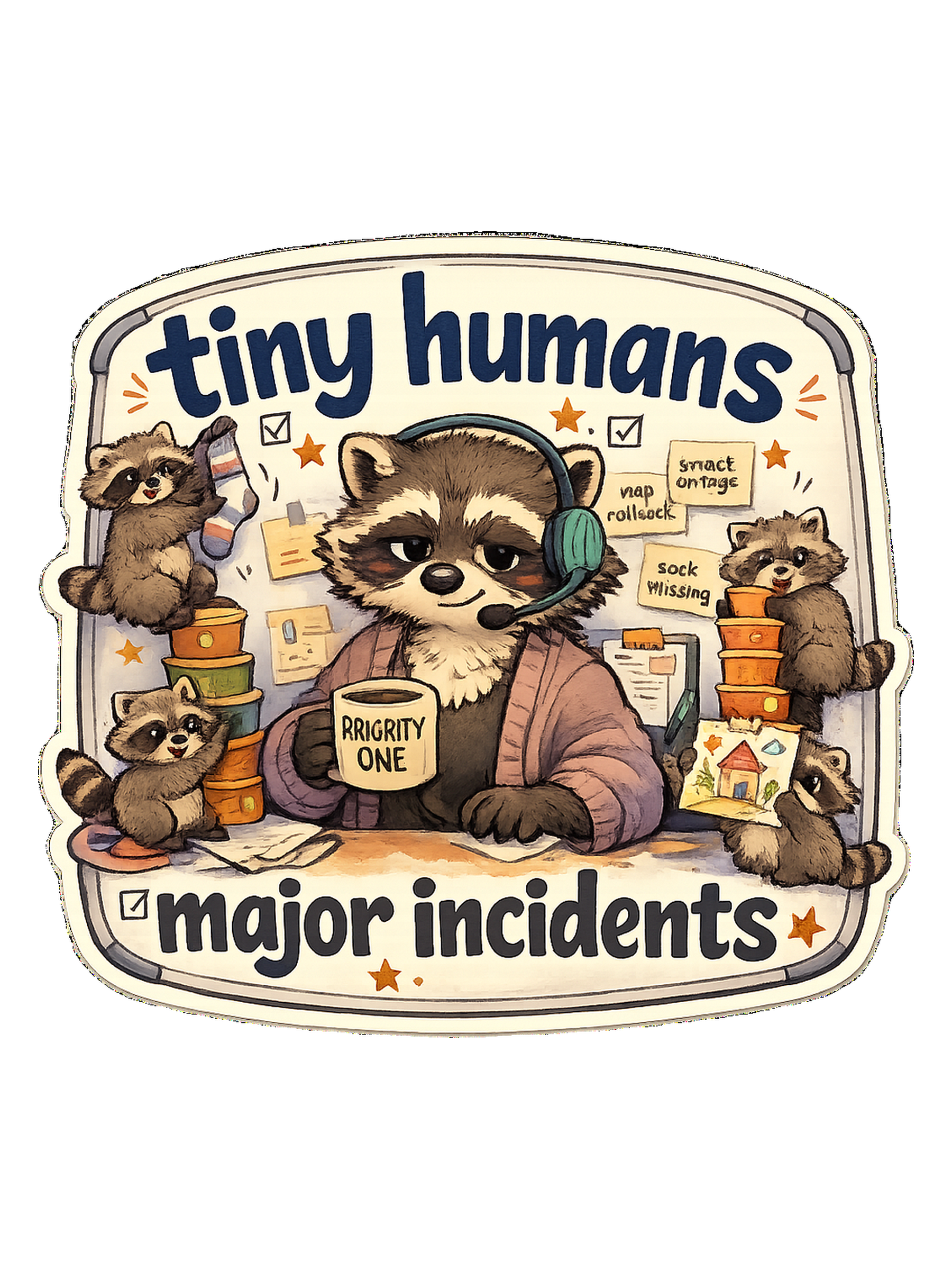 Tiny Humans, Major Incidents Tee