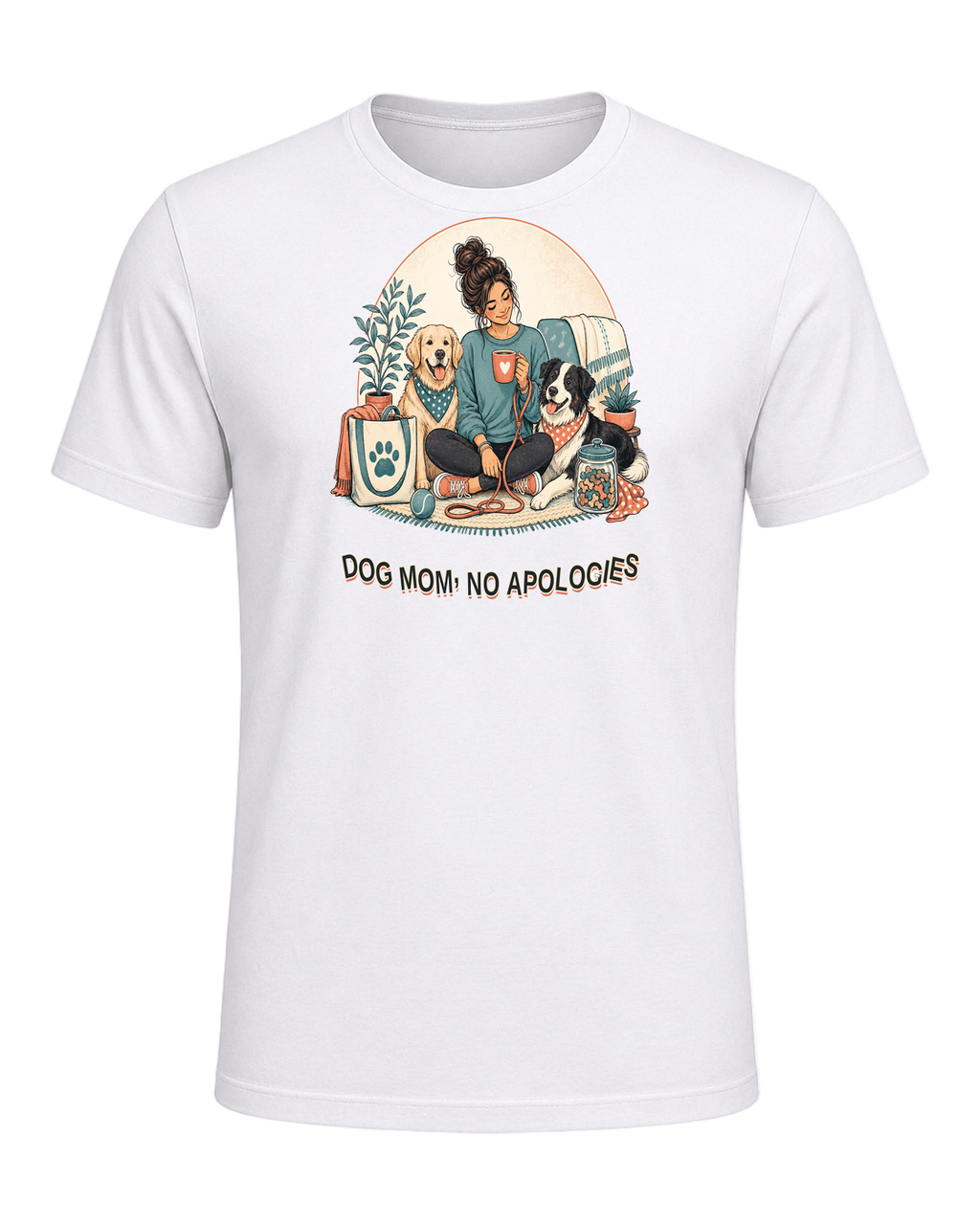 DOG MOM, NO APOLOGIES — White