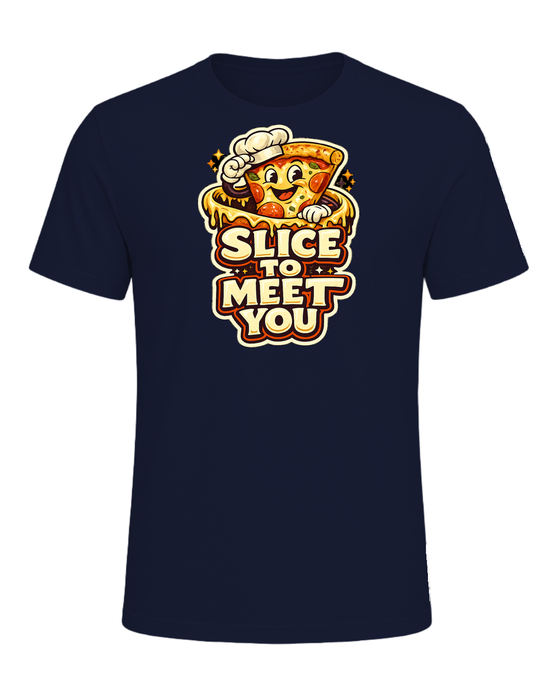 Slice To Meet You Tee — Navy