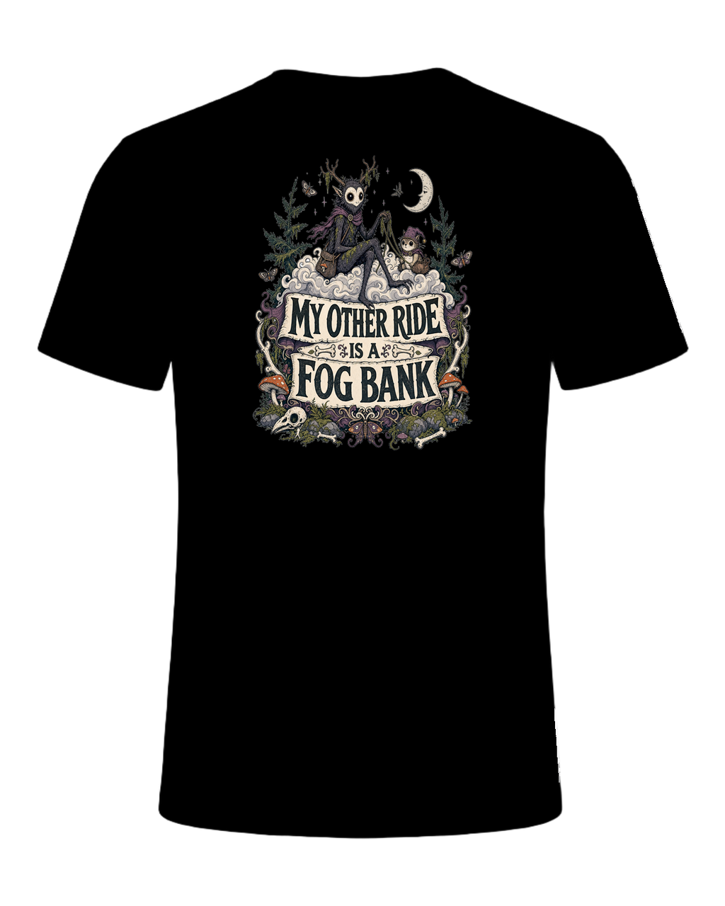 MY OTHER RIDE IS A FOG BANK — Black
