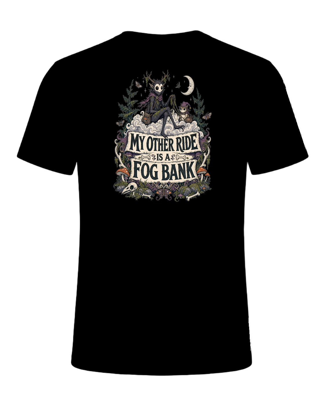 MY OTHER RIDE IS A FOG BANK — Black