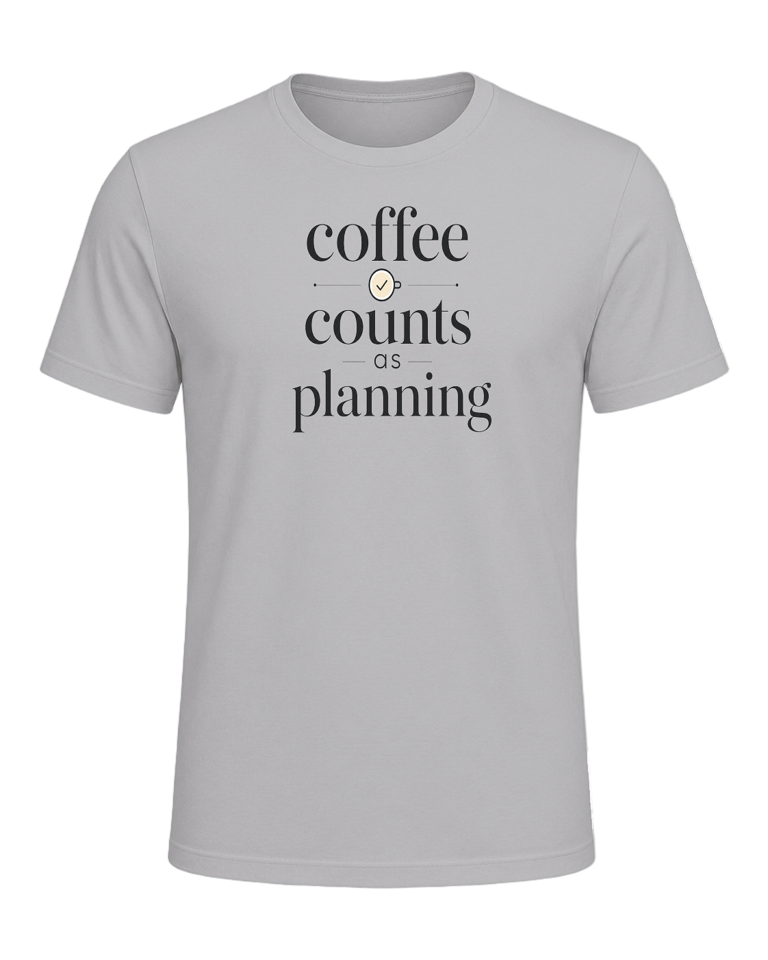 coffee counts as planning — Athletic Heather