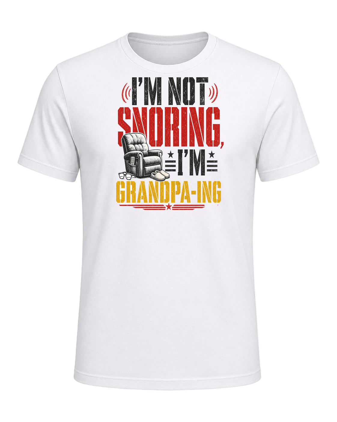 I'm not snoring, I'm grandpa-ing — White