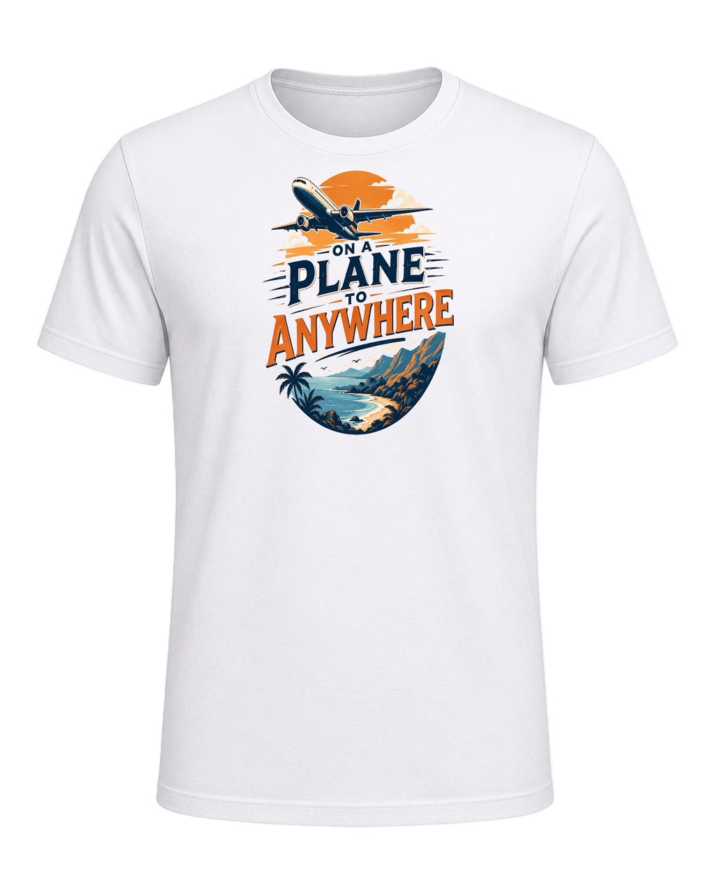 ON A PLANE TO ANYWHERE — White