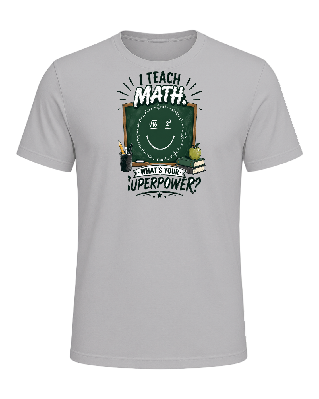 Math Pun Teacher — Athletic Heather