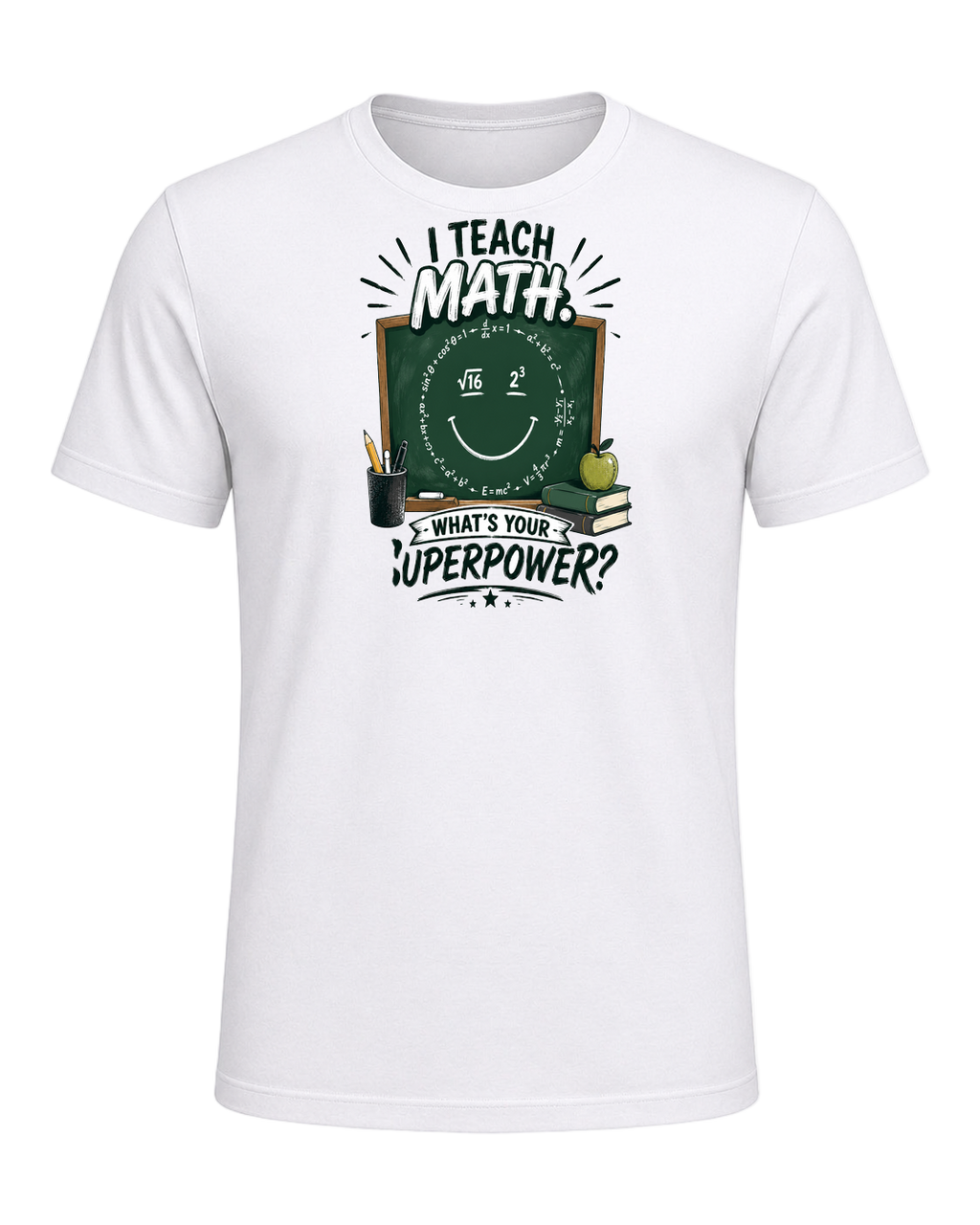 Math Pun Teacher — White