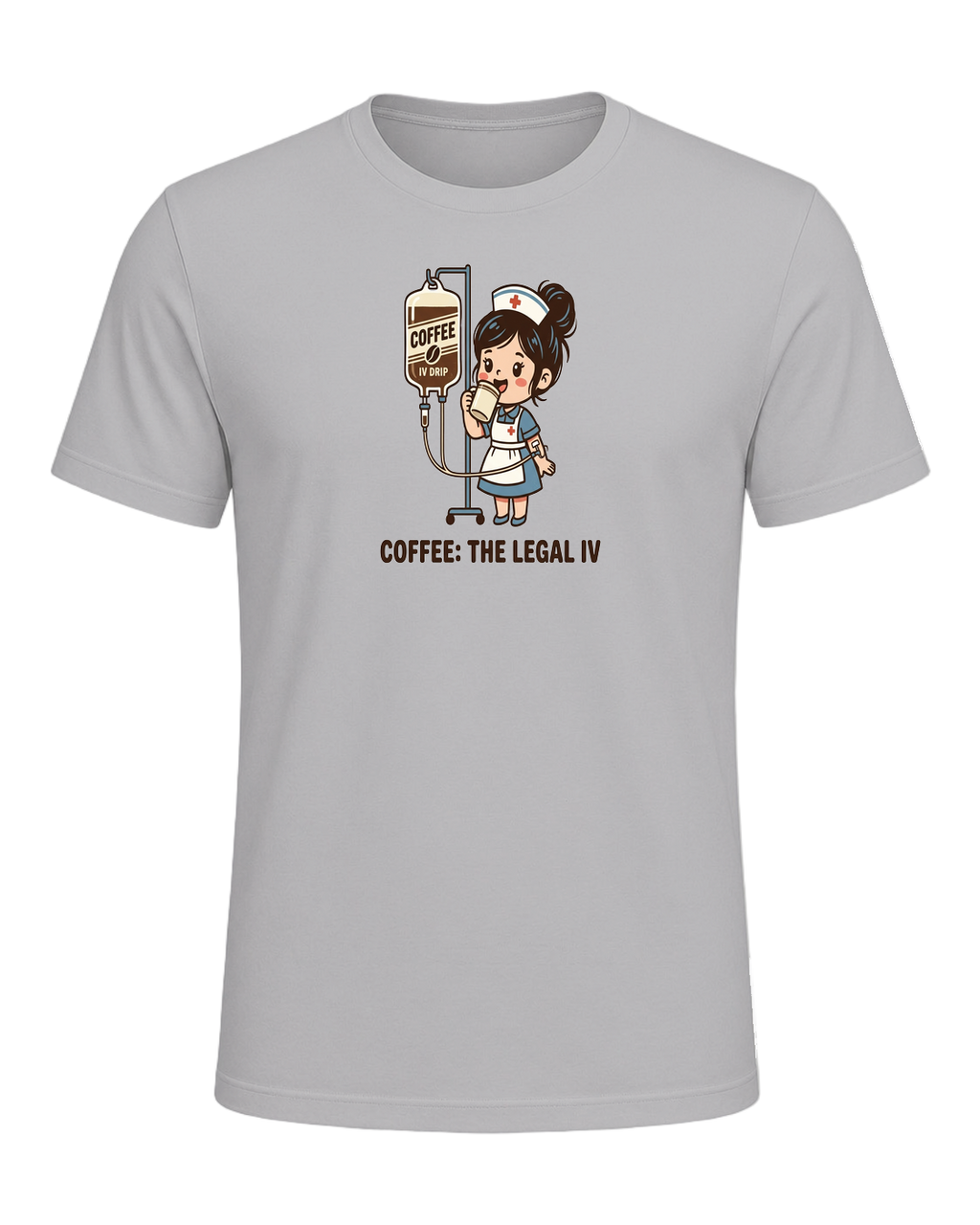 Nurse + Coffee — Athletic Heather