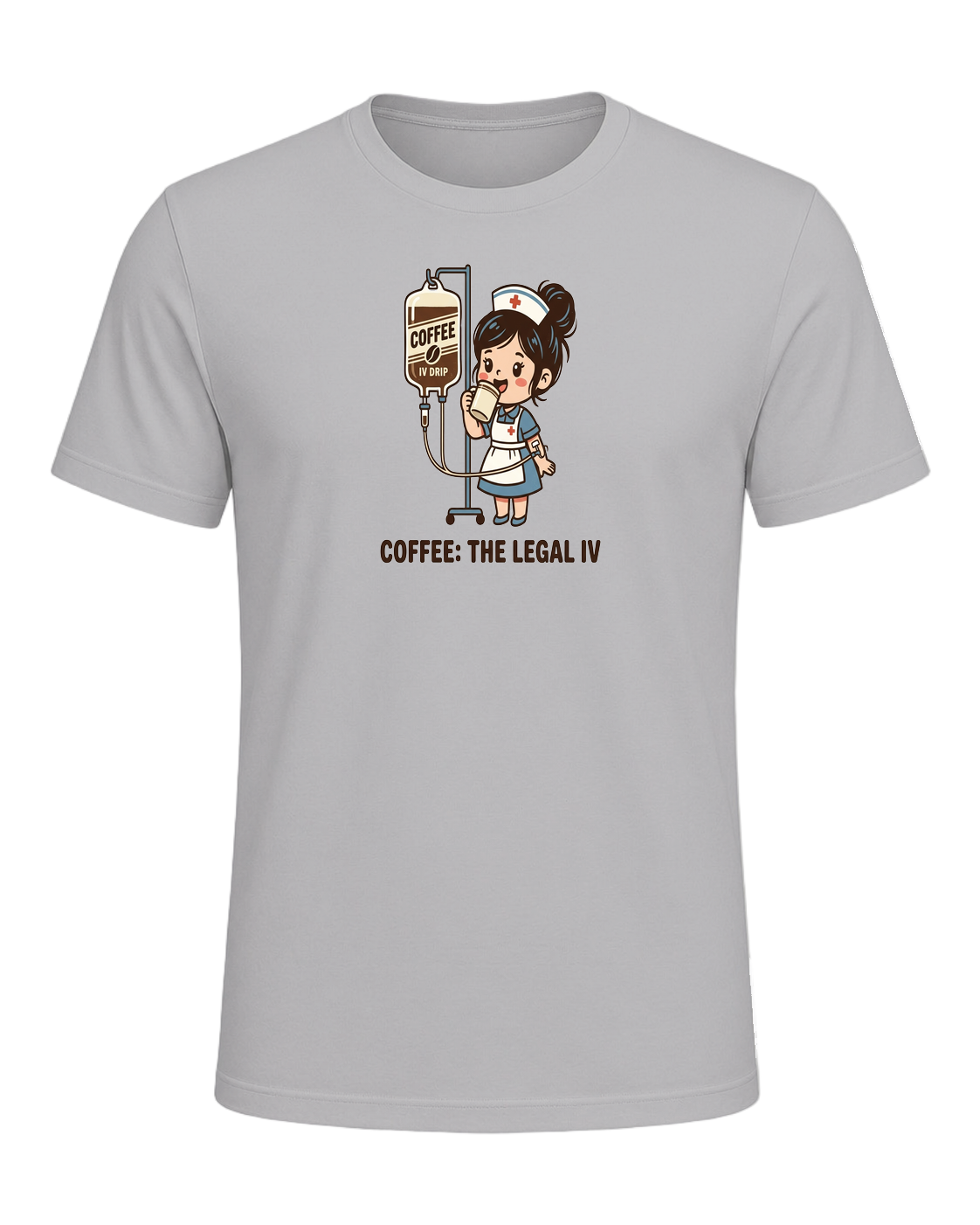 Nurse + Coffee — Athletic Heather