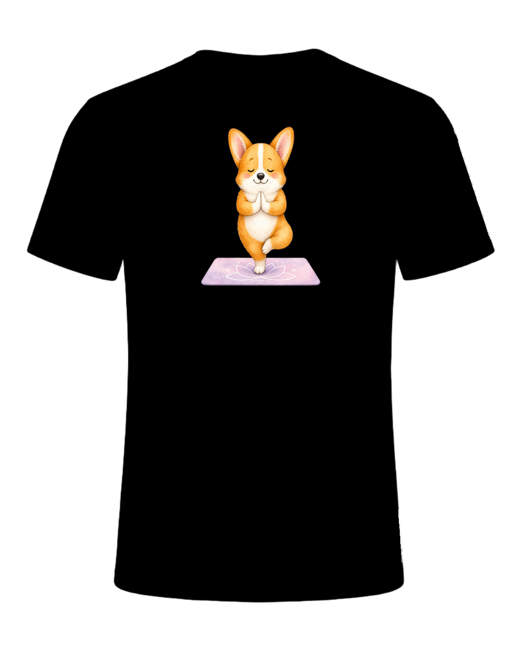 Corgi + Yoga — Black
