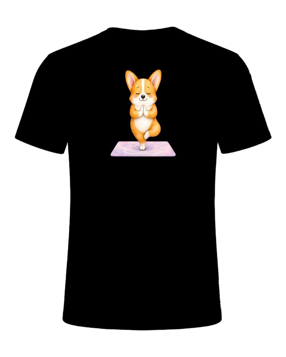 Corgi + Yoga — Black