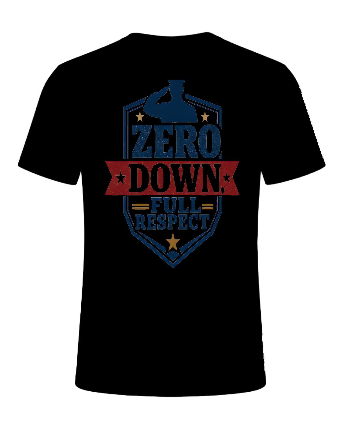 ZERO DOWN, FULL RESPECT — Black
