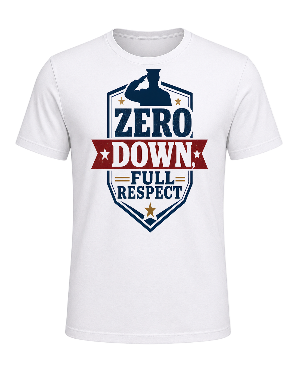 ZERO DOWN, FULL RESPECT — White