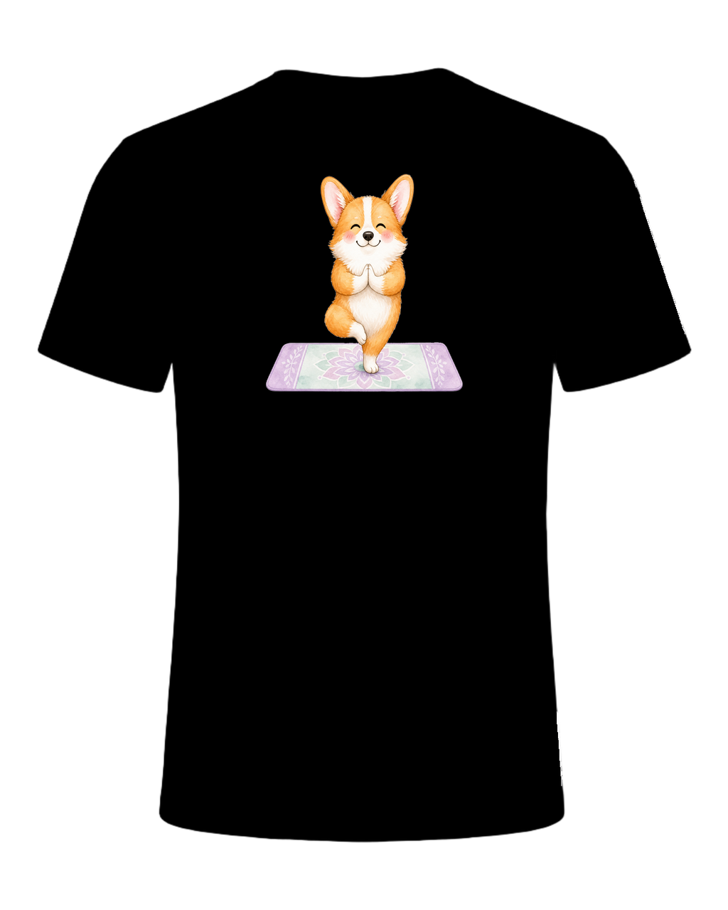 Corgi + Yoga — Black
