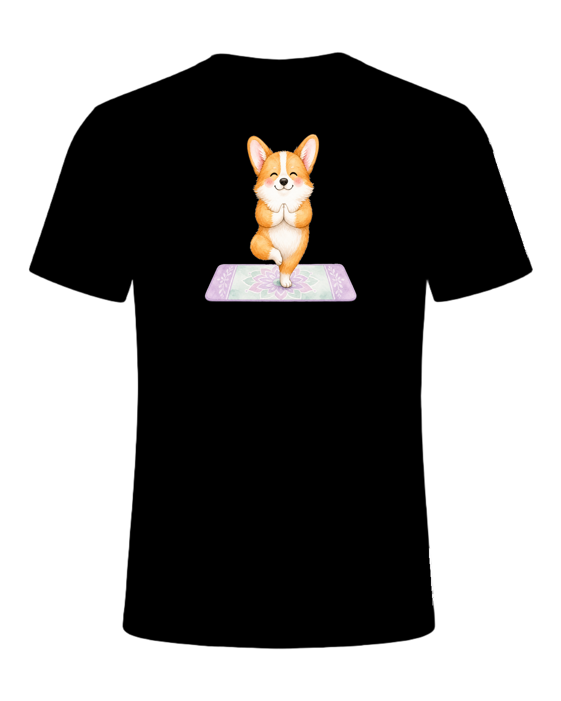 Corgi + Yoga — Black