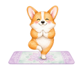 Corgi + Yoga