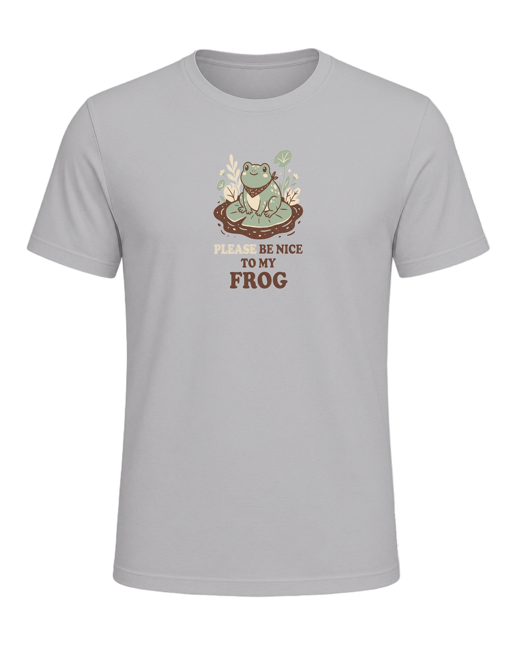 PLEASE BE NICE TO MY FROG — Athletic Heather