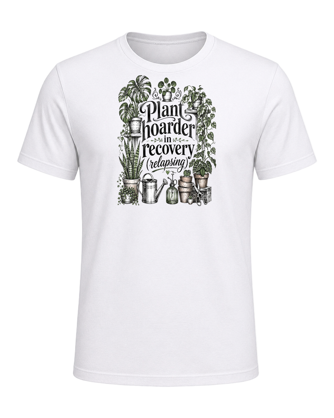 Plant hoarder in recovery (relapsing) — White