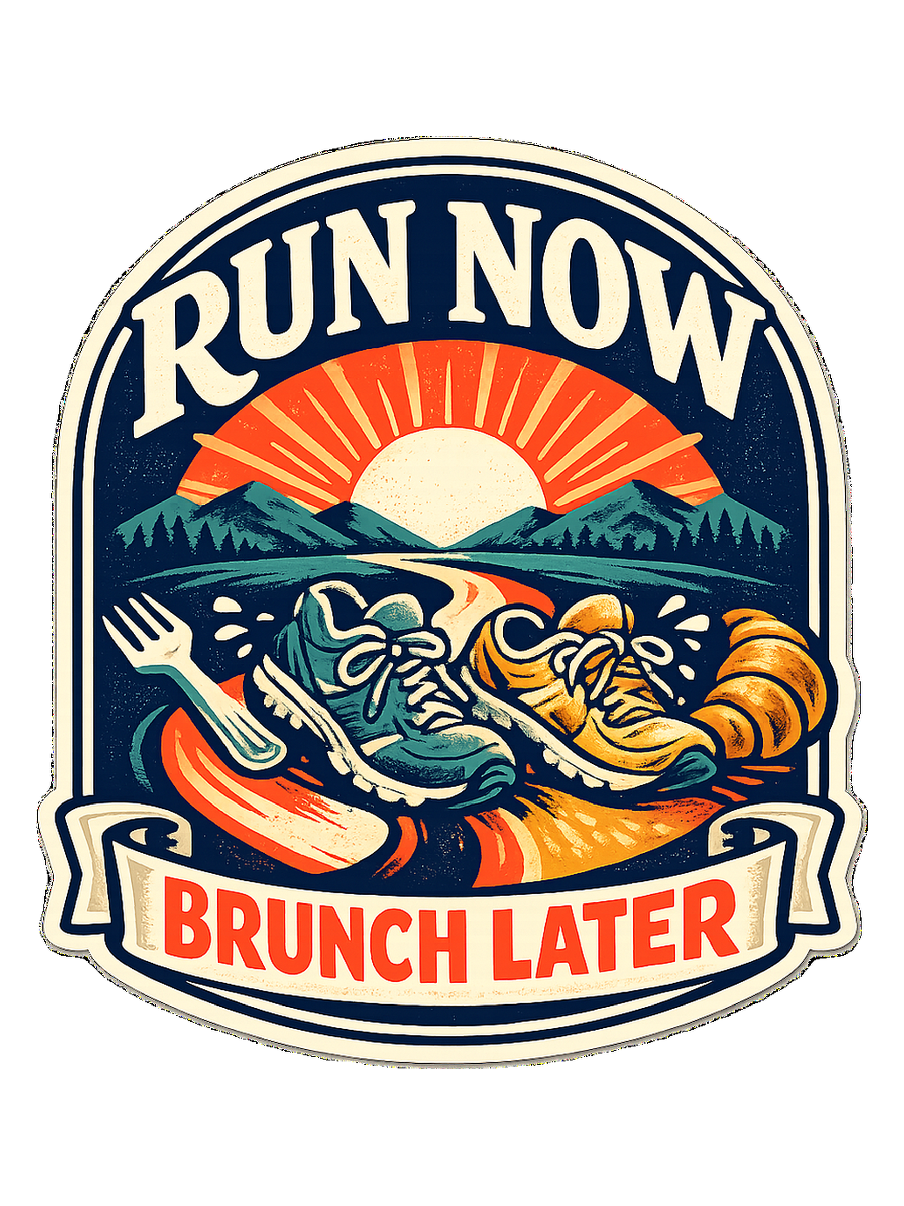 Run Now Brunch Later Tee