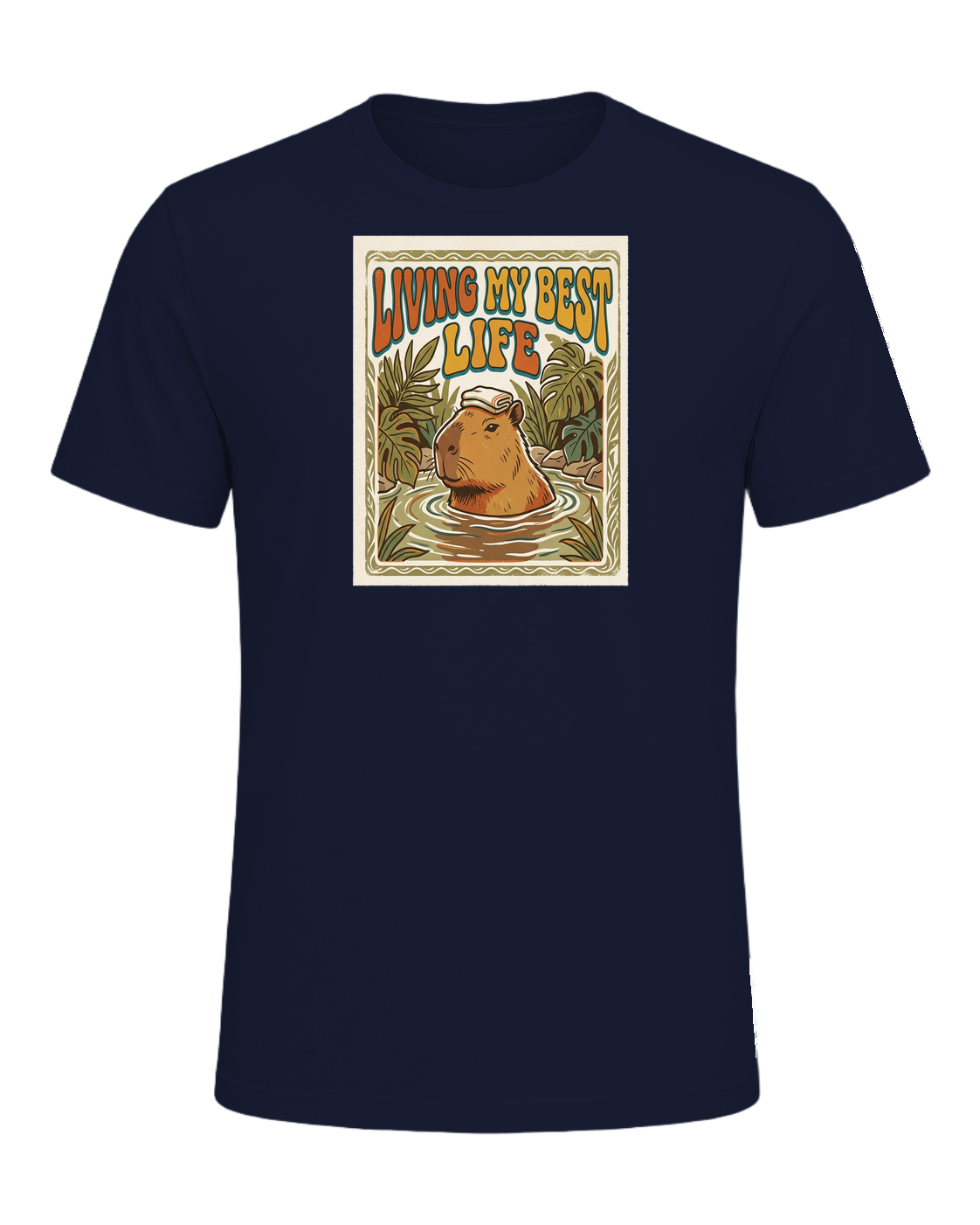 Capybara Chill Vibes — Navy