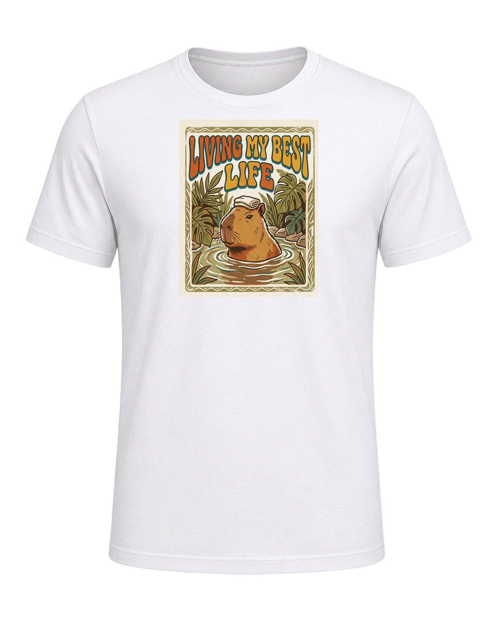Capybara Chill Vibes — White