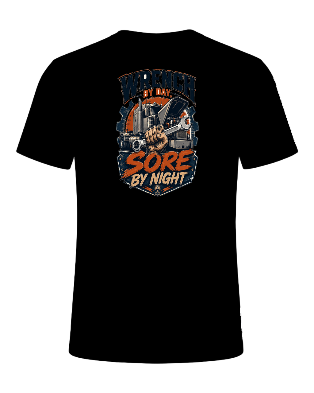 Wrench by day, sore by night — Black