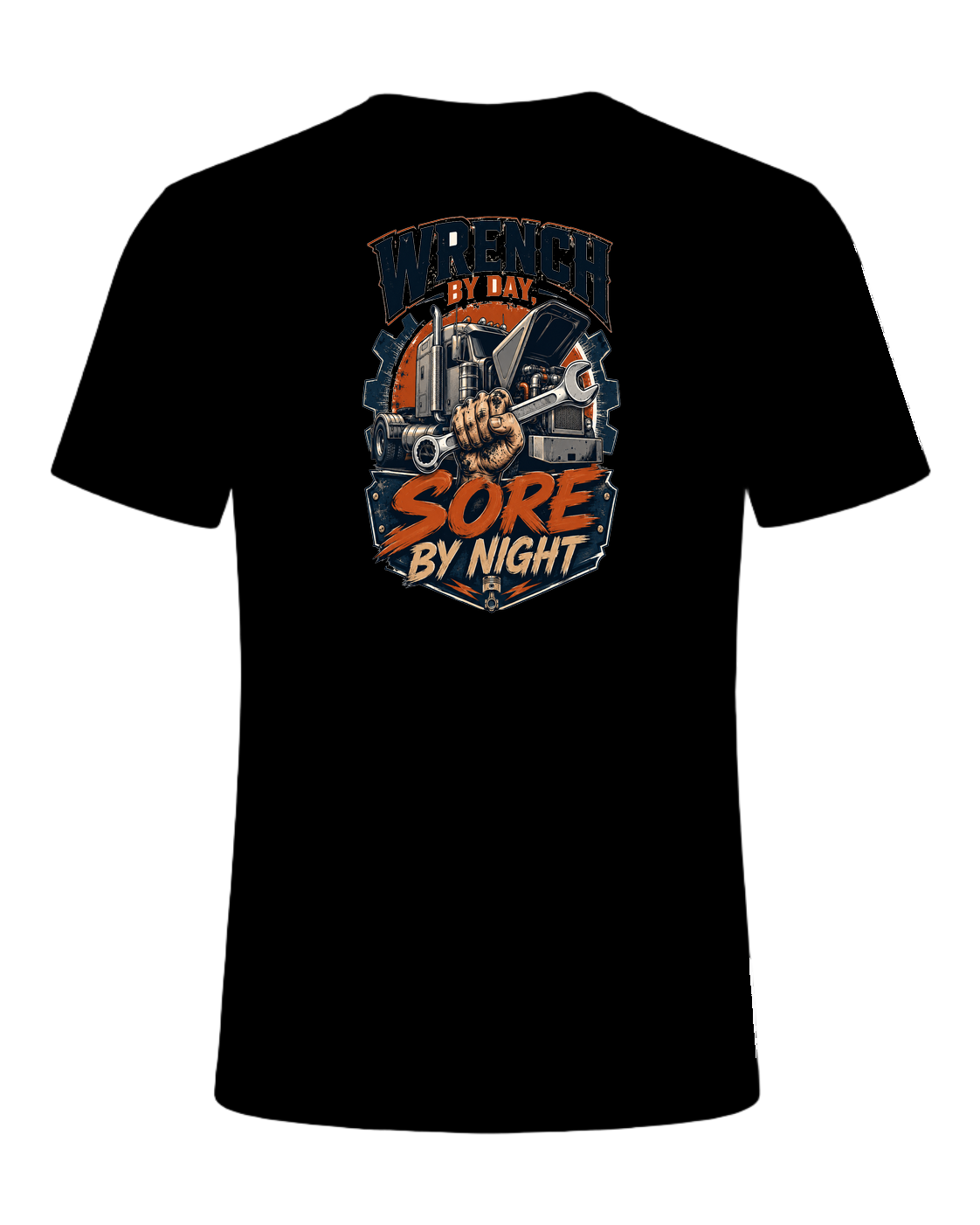 Wrench by day, sore by night — Black
