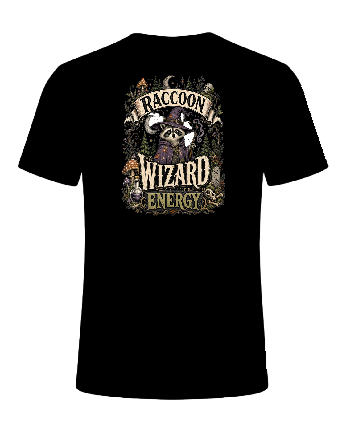 RACCOON WIZARD ENERGY — Black