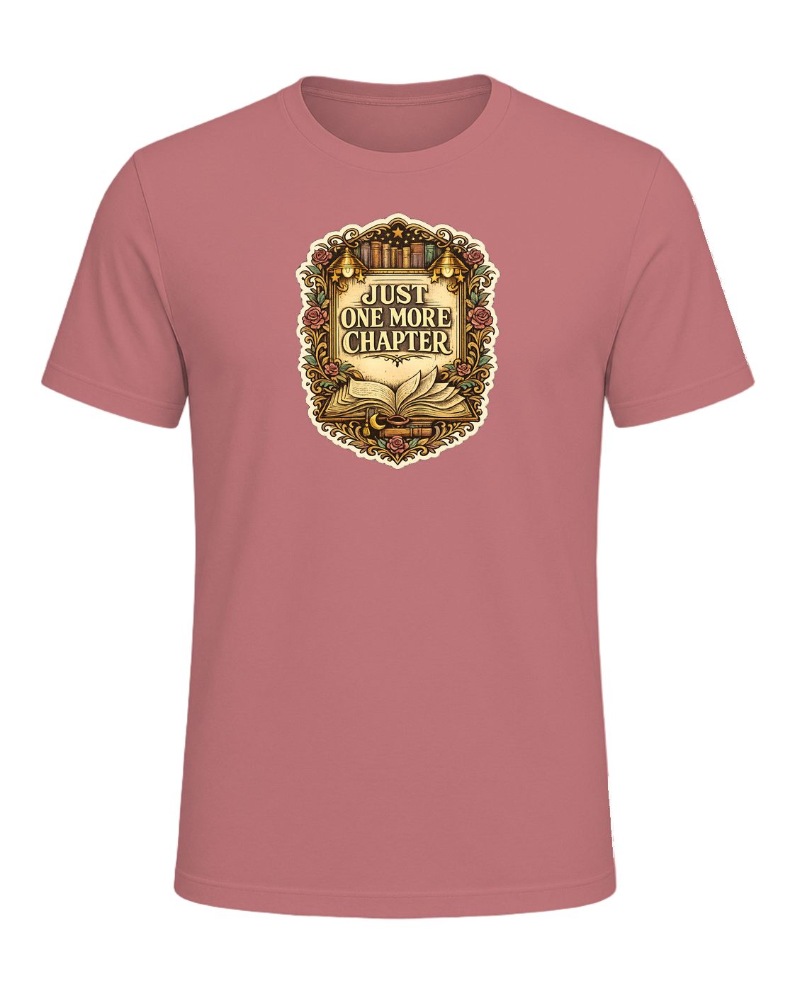 Just One More Chapter Tee — Mauve
