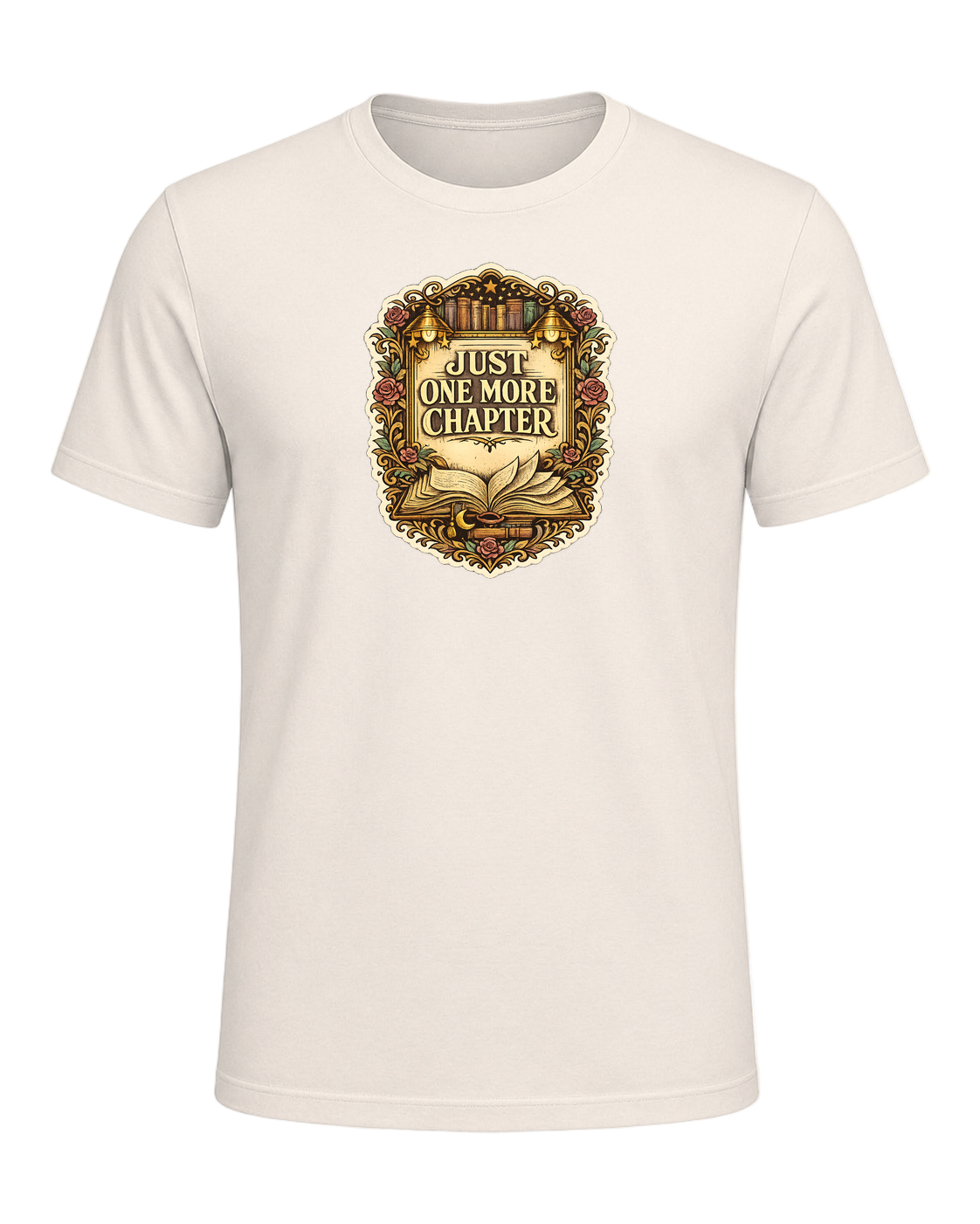 Just One More Chapter Tee — Natural
