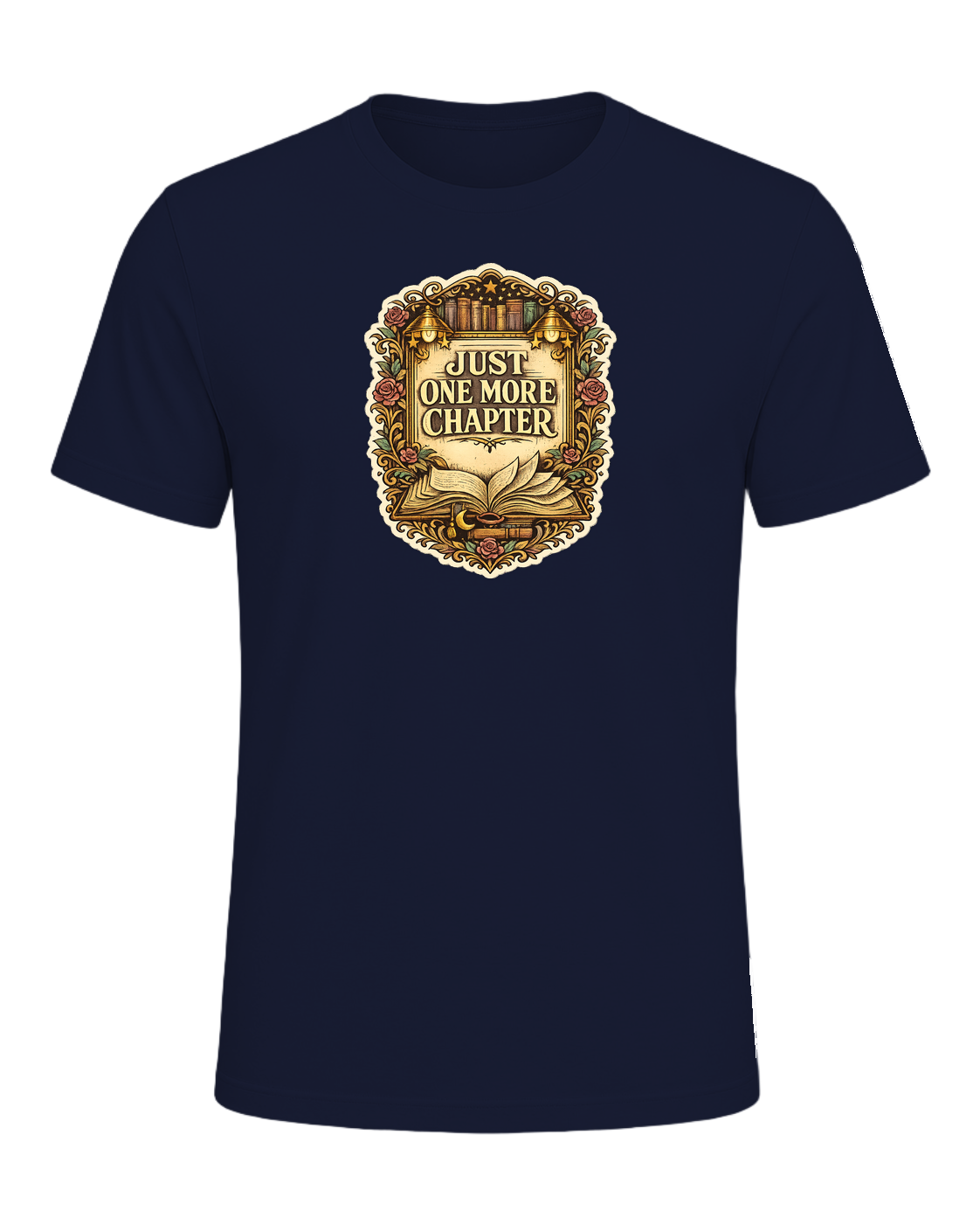 Just One More Chapter Tee — Navy