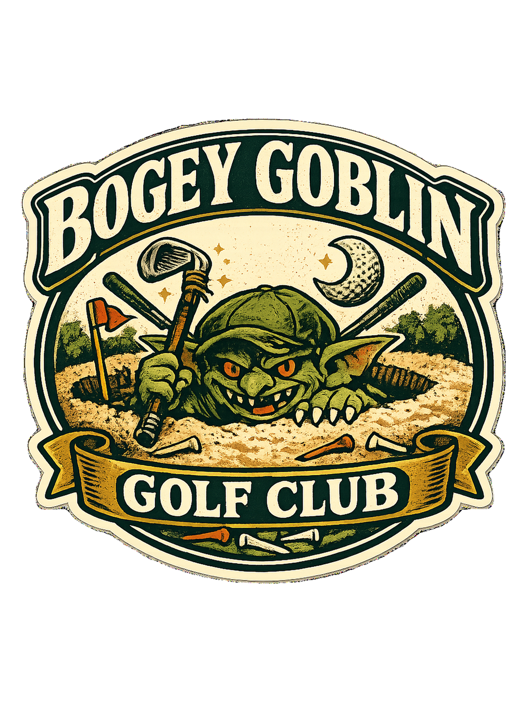 Bogey Goblin Golf Club Tee