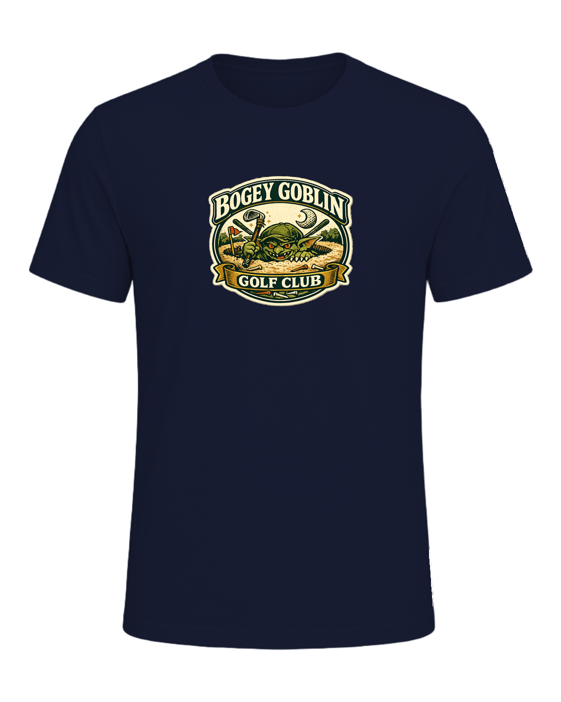 Bogey Goblin Golf Club Tee — Navy