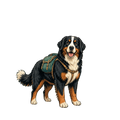 Bernese Mountain Dog Hiking