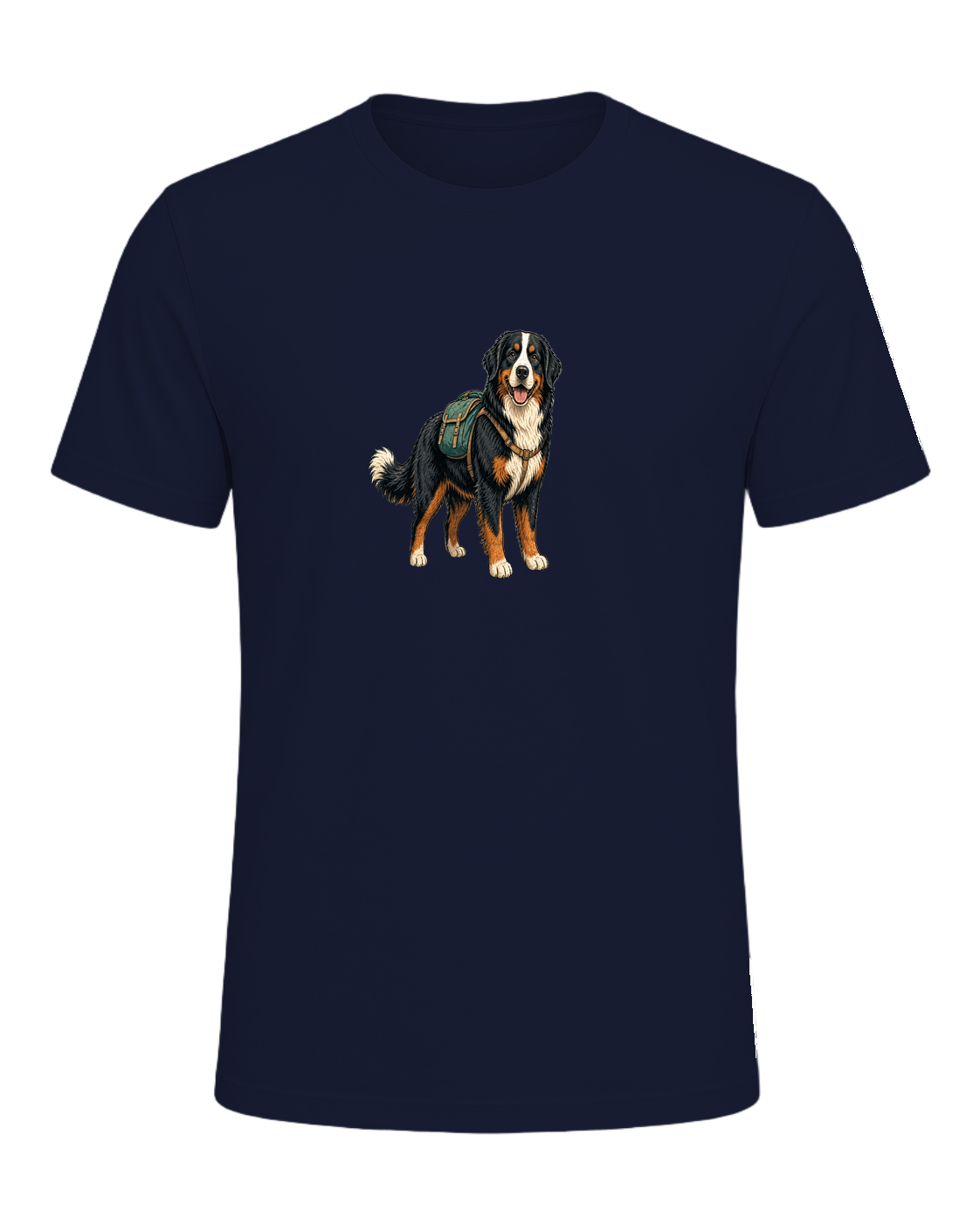 Bernese Mountain Dog Hiking — Navy
