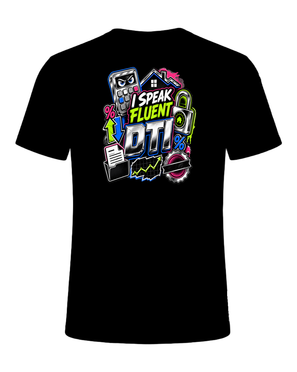 I SPEAK FLUENT DTI — Black