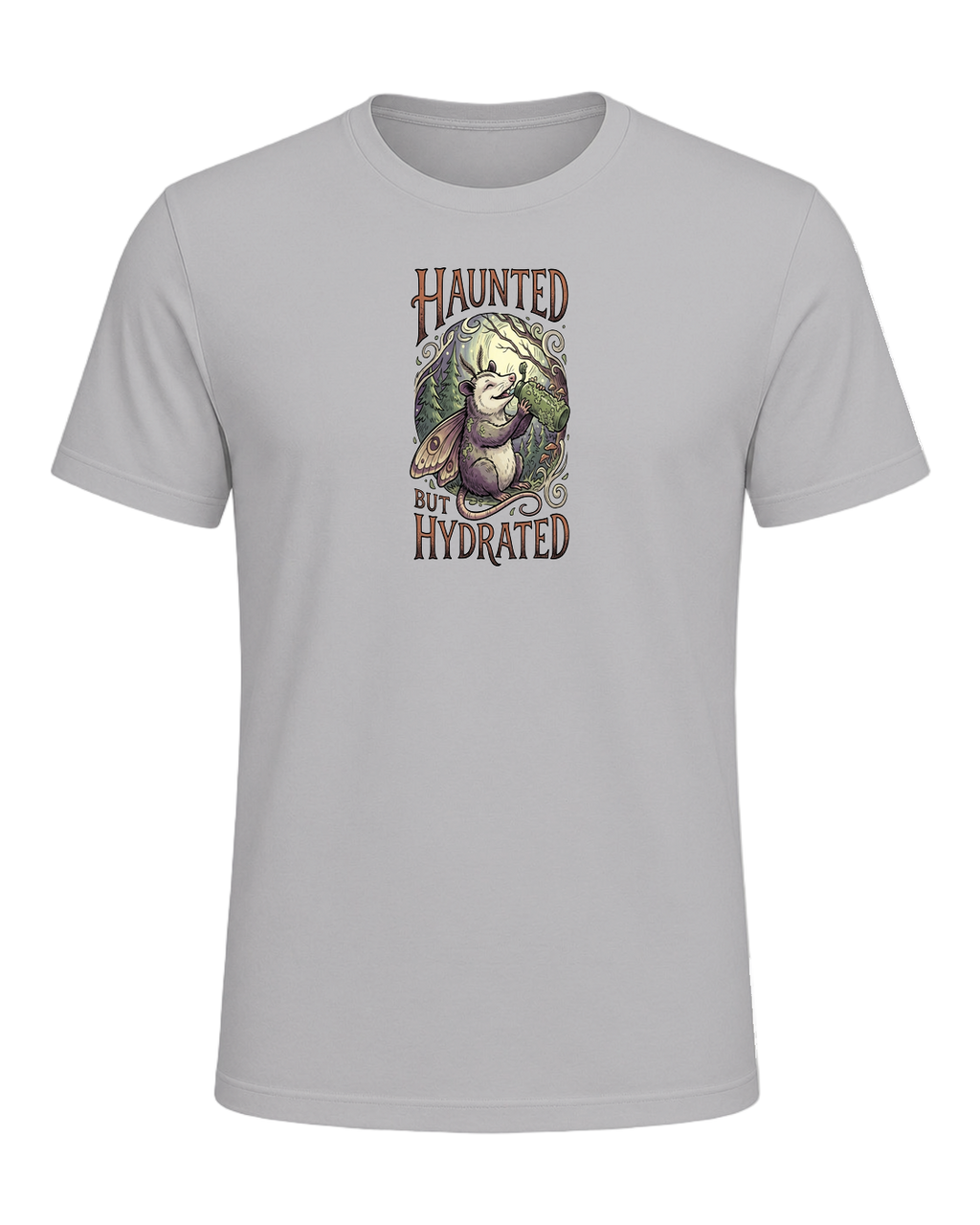 HAUNTED BUT HYDRATED — Athletic Heather