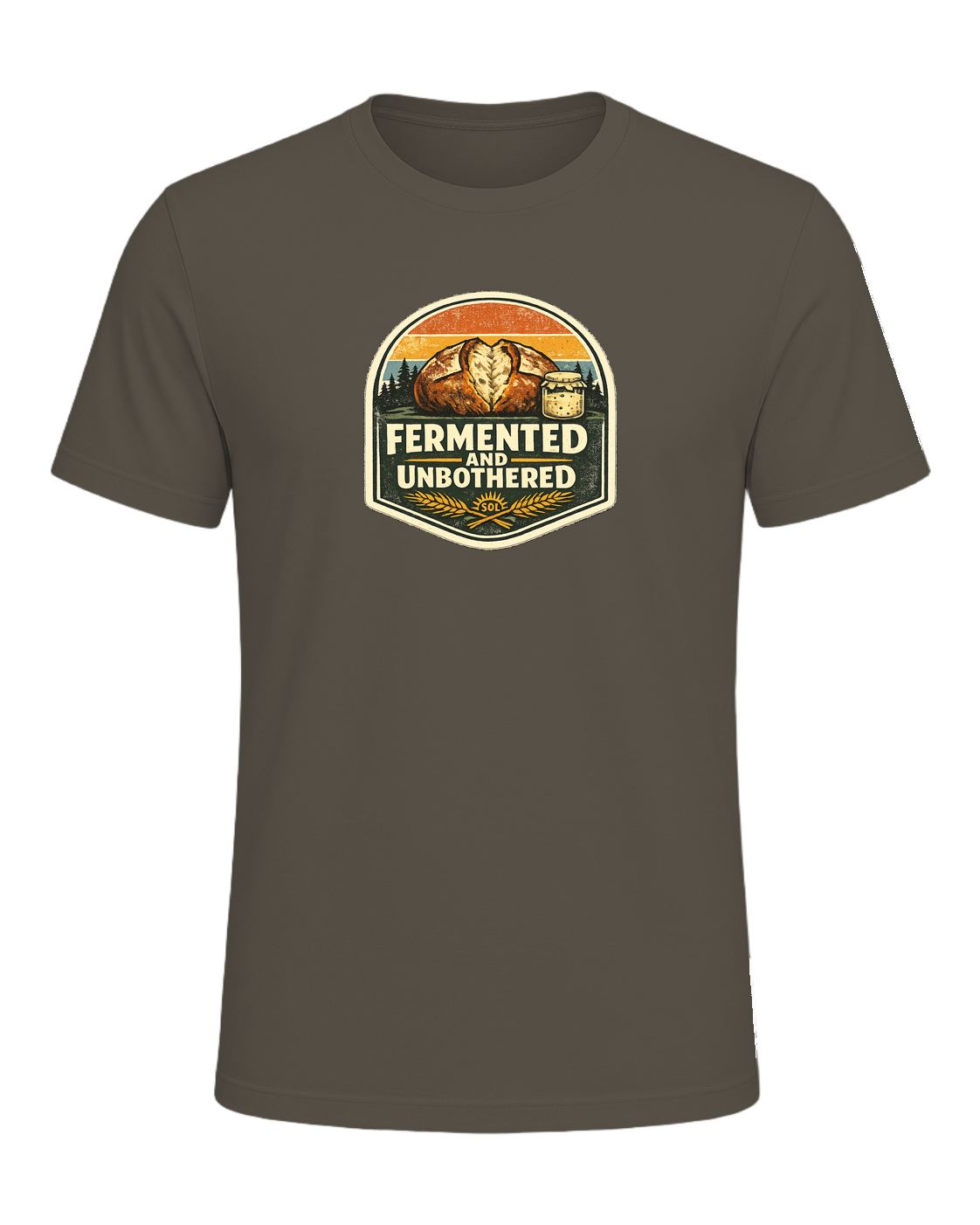 Fermented And Unbothered Tee — Army