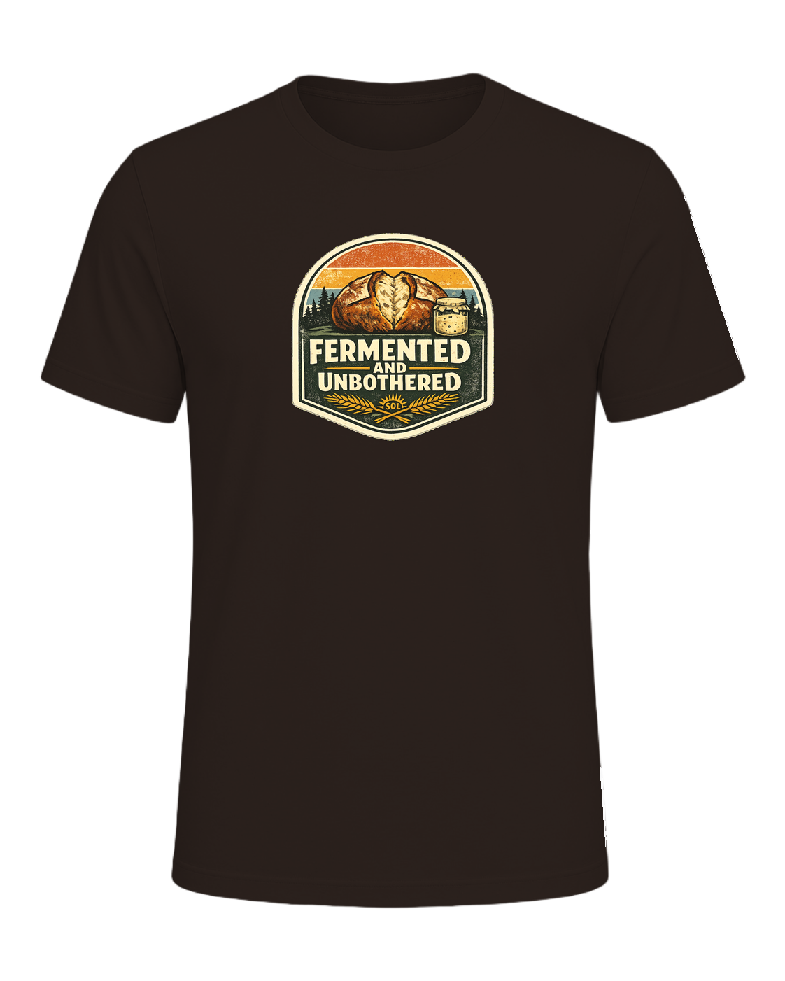 Fermented And Unbothered Tee — Brown