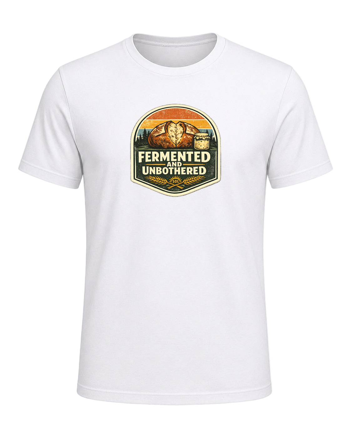 Fermented And Unbothered Tee — White