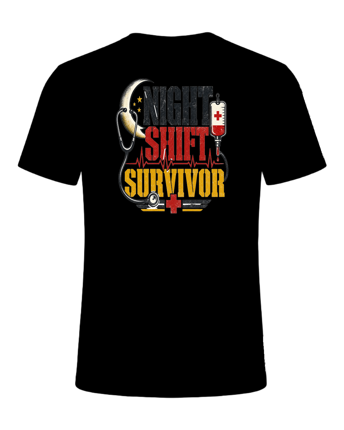 NIGHT SHIFT SURVIVOR — Black