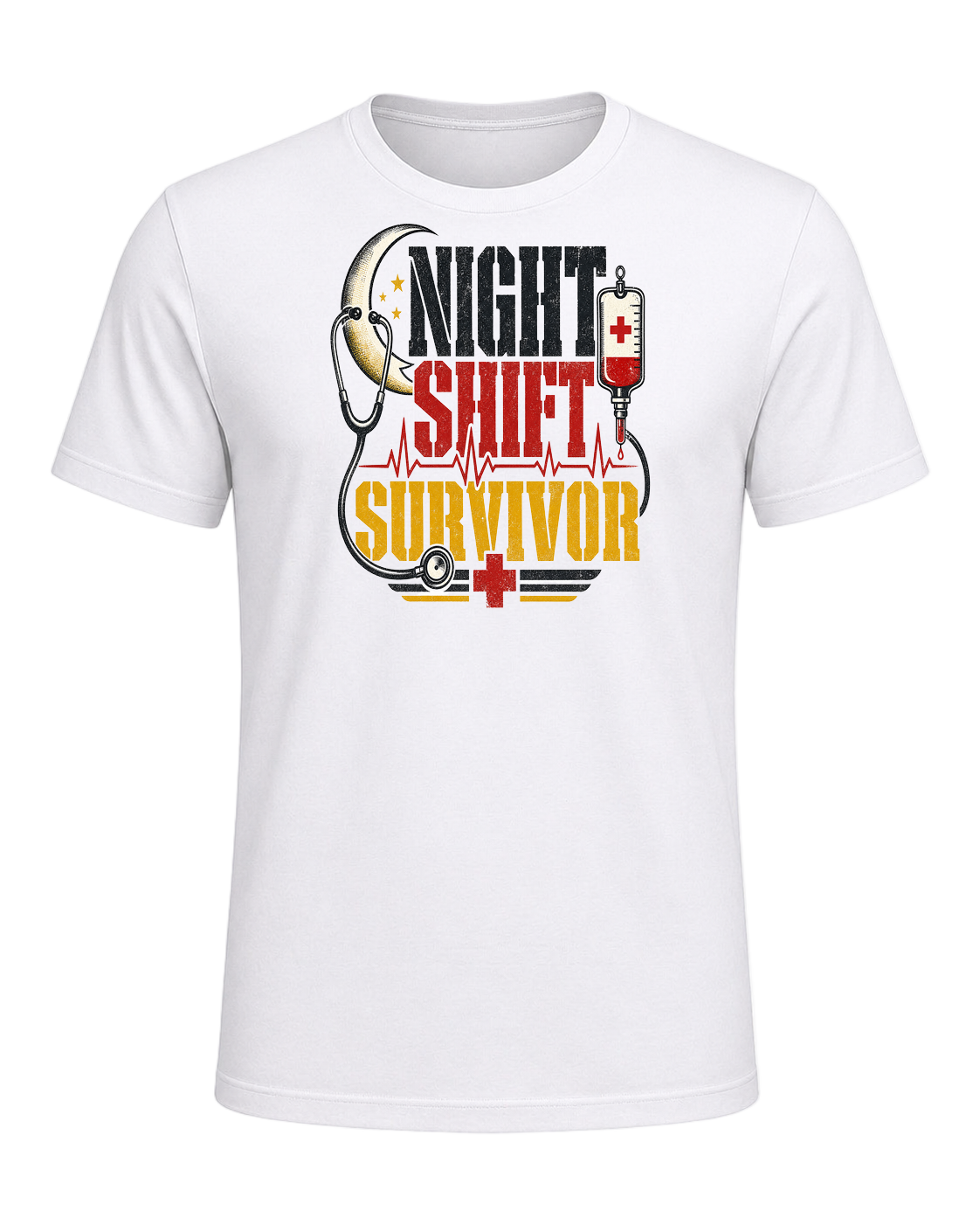 NIGHT SHIFT SURVIVOR — White