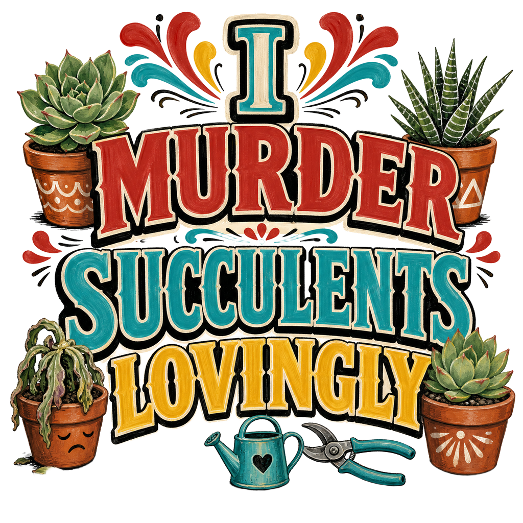 I MURDER SUCCULENTS LOVINGLY