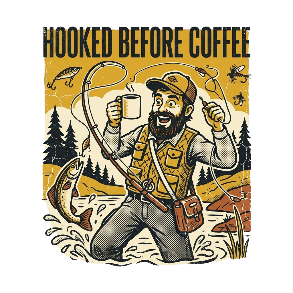 HOOKED BEFORE COFFEE
